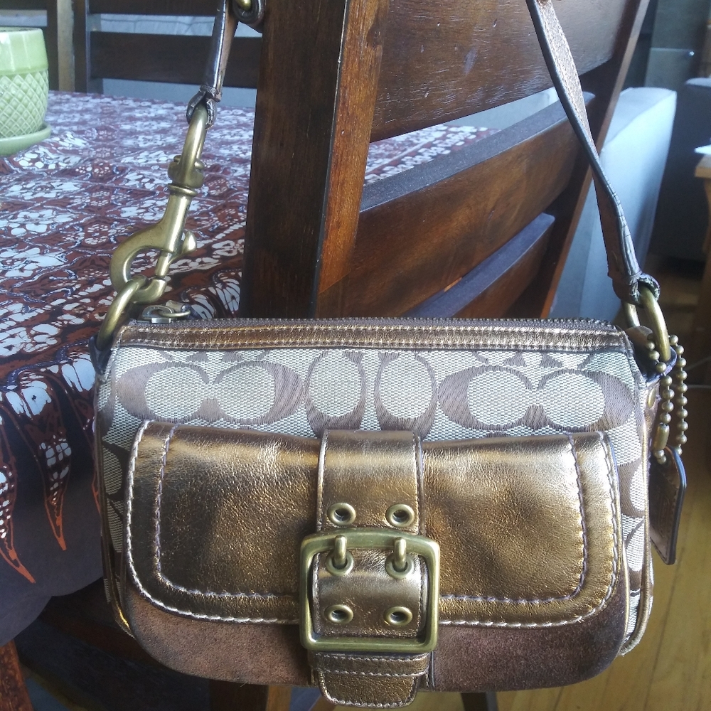 Coach limited edition signature print shoulder bag - Picture 2 of 15